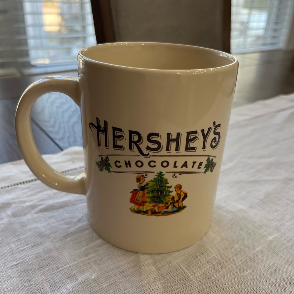 Vintage Hershey's Chocolate Christmas Mug Collectible Large